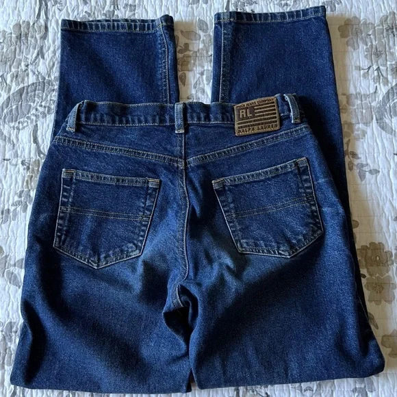 Ralph Lauren Classic Stretch Straight Jeans in Blue Medium Wash • 4 x 29” Inseam - Picture 4 of 8